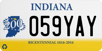 IN license plate 059YAY