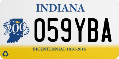 IN license plate 059YBA