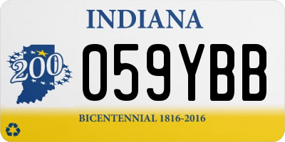 IN license plate 059YBB