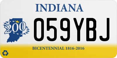IN license plate 059YBJ