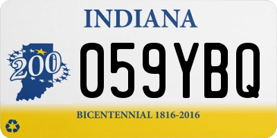 IN license plate 059YBQ