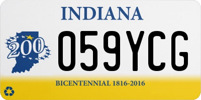 IN license plate 059YCG