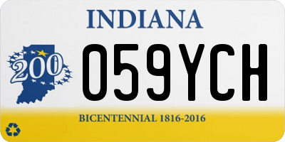 IN license plate 059YCH