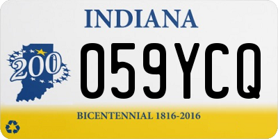 IN license plate 059YCQ