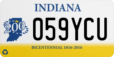 IN license plate 059YCU