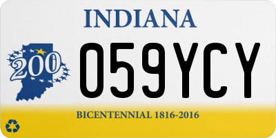 IN license plate 059YCY