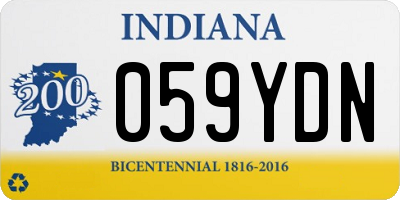 IN license plate 059YDN
