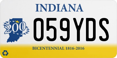 IN license plate 059YDS