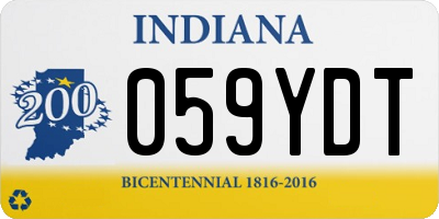 IN license plate 059YDT