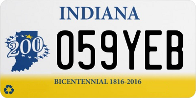IN license plate 059YEB