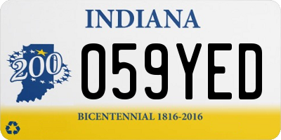 IN license plate 059YED