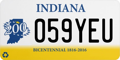 IN license plate 059YEU