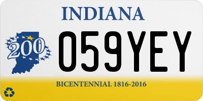 IN license plate 059YEY