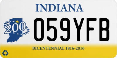IN license plate 059YFB