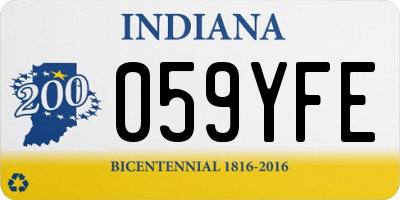 IN license plate 059YFE