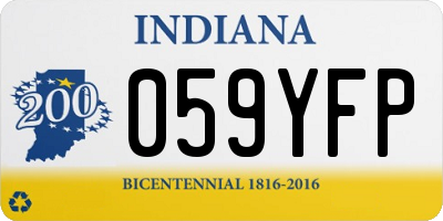 IN license plate 059YFP