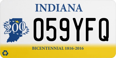 IN license plate 059YFQ