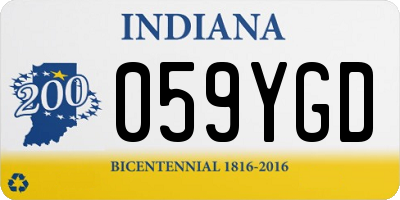 IN license plate 059YGD