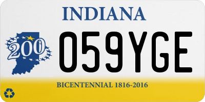 IN license plate 059YGE