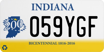 IN license plate 059YGF