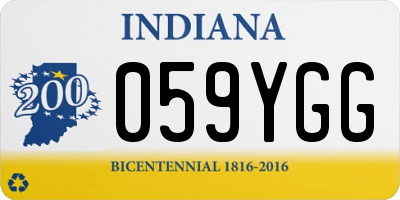 IN license plate 059YGG
