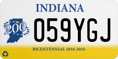 IN license plate 059YGJ