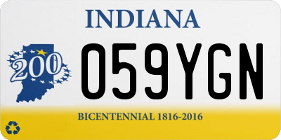 IN license plate 059YGN
