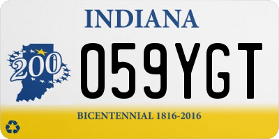 IN license plate 059YGT