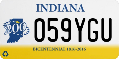 IN license plate 059YGU