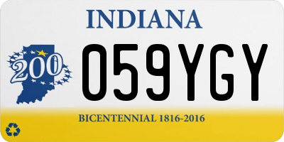 IN license plate 059YGY
