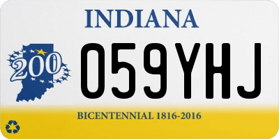 IN license plate 059YHJ