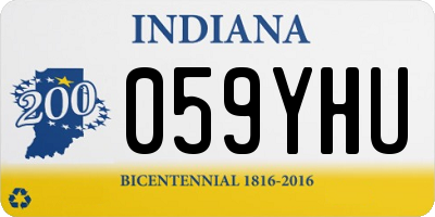IN license plate 059YHU
