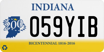 IN license plate 059YIB