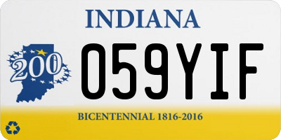 IN license plate 059YIF