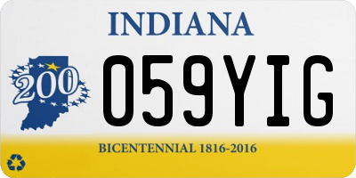 IN license plate 059YIG