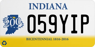 IN license plate 059YIP