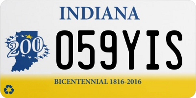 IN license plate 059YIS