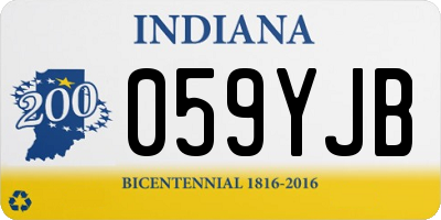 IN license plate 059YJB