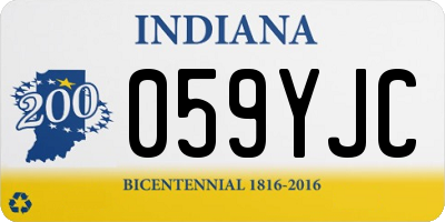 IN license plate 059YJC