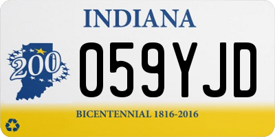 IN license plate 059YJD