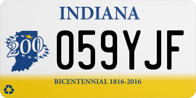 IN license plate 059YJF
