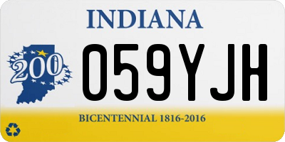 IN license plate 059YJH