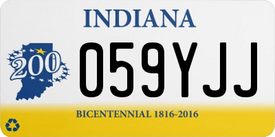 IN license plate 059YJJ