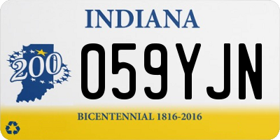 IN license plate 059YJN