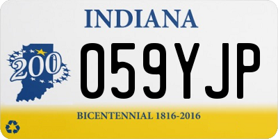 IN license plate 059YJP