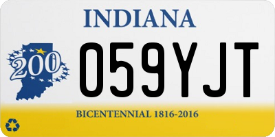 IN license plate 059YJT