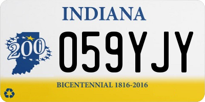 IN license plate 059YJY
