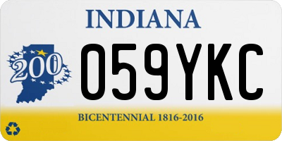 IN license plate 059YKC
