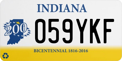 IN license plate 059YKF