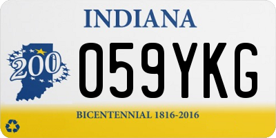 IN license plate 059YKG